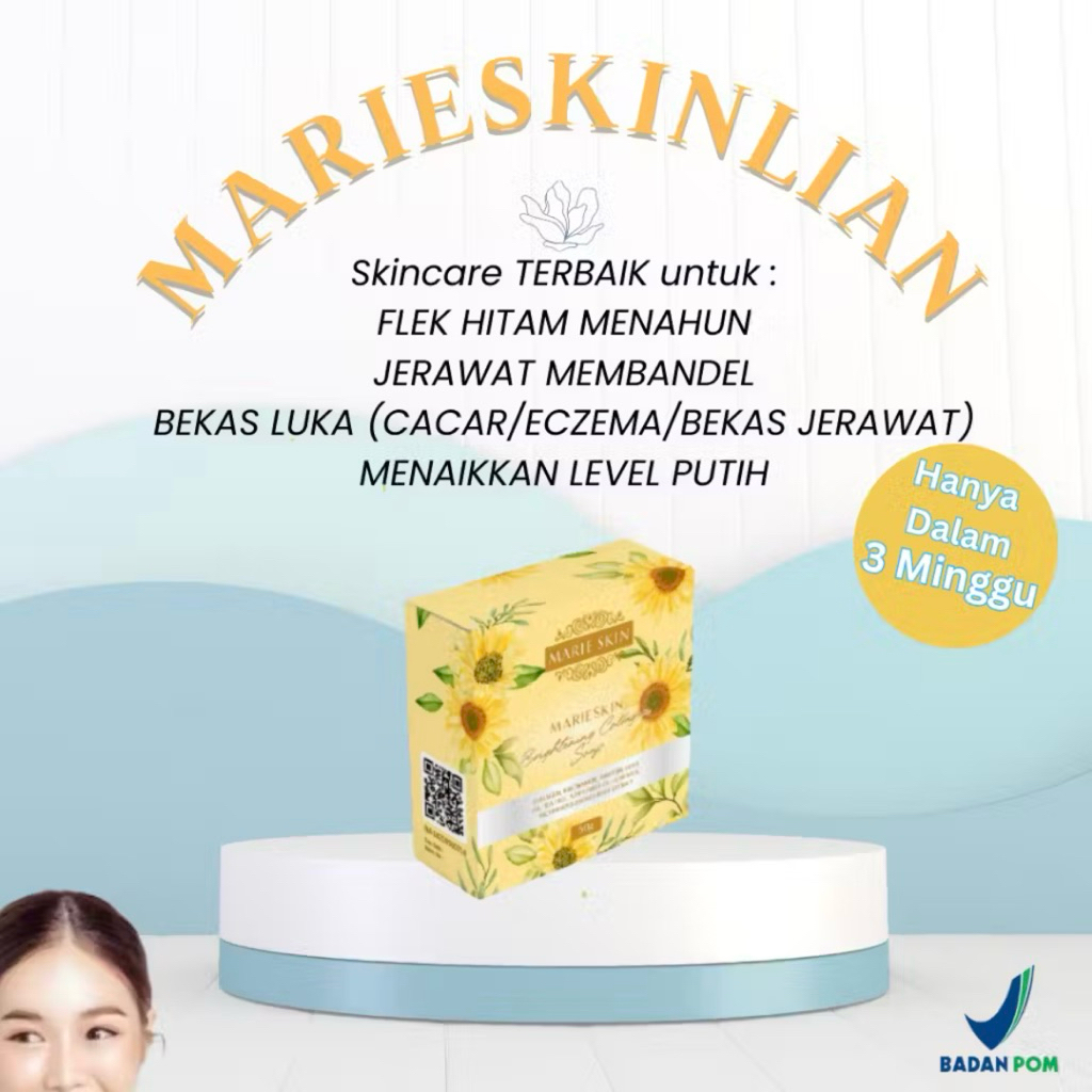 Marie Skin Skincare Sabun dan Toner Penghilang Bekas Luka Cacar dan Hitam Kulit Merata Asli Murah