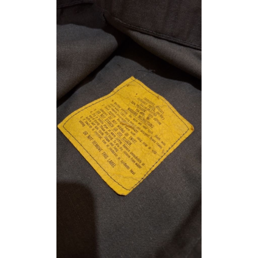 Vtg OG-507 US Army Fatigue Trousers