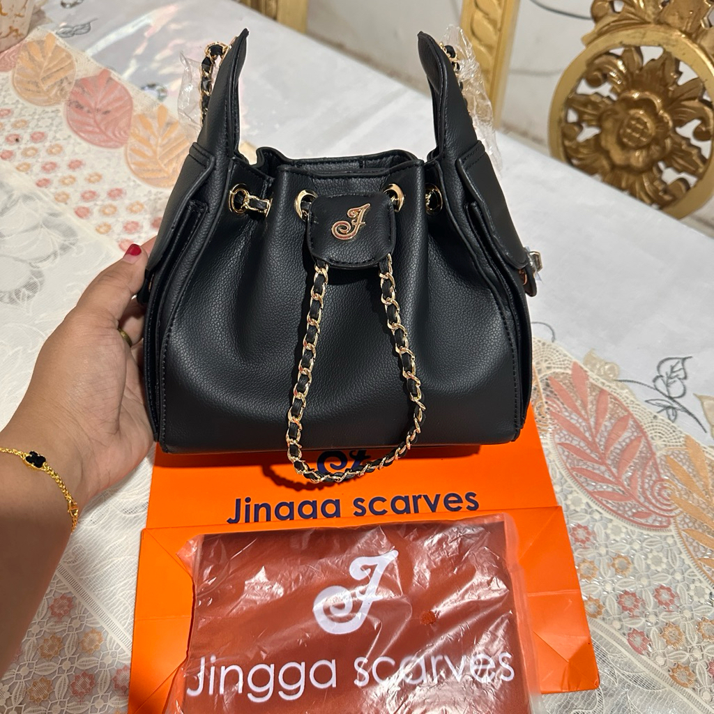 jingga mini amor bag black