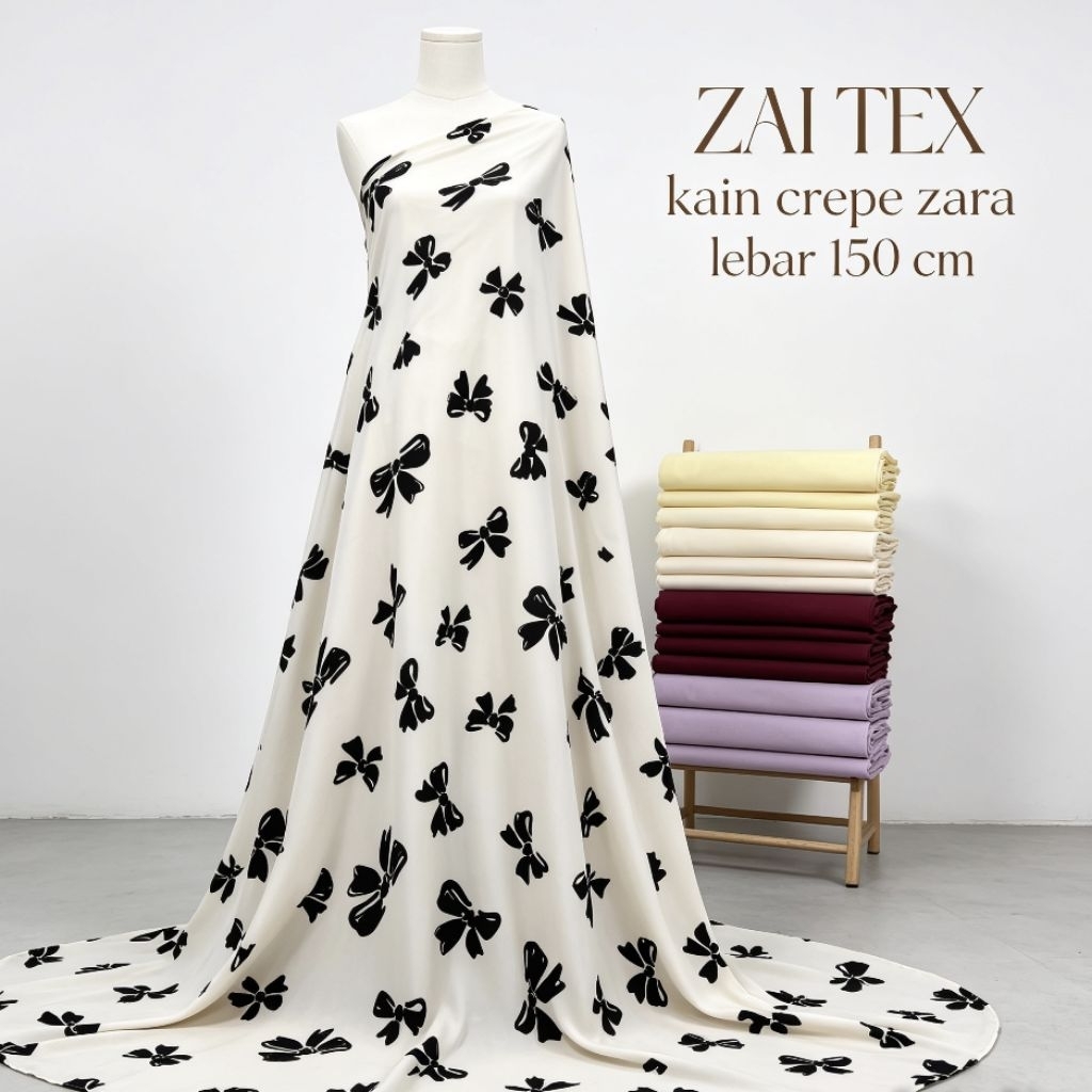 kain - kain crepe - kain crepe motif - kain crepe impor