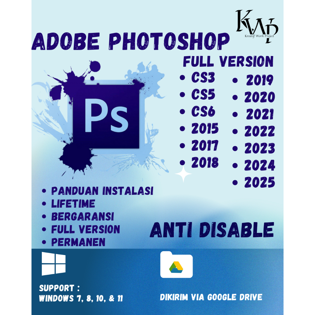 Full Version Photoshop Lama/Baru | CS3 CS5 CS6 2015 2017 2018  2019 2020 2021 2022 2023 2024 2025 | 