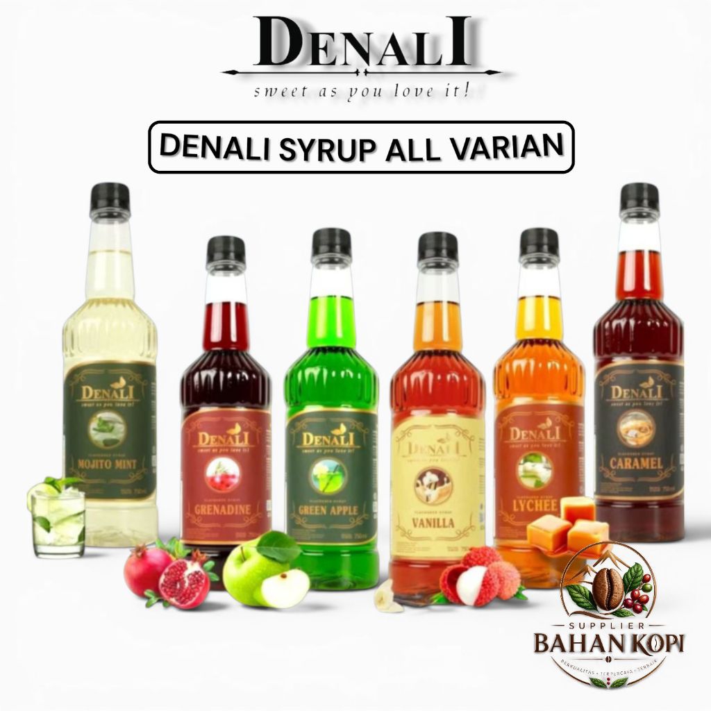Denali - Syrup Denali All Varian 750ml - Denali syrup - Sirup denali - Sirup minuman denali