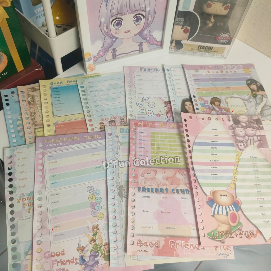 [HARGA SATUAN-MIN PEMBELIAN 25K] ISI BINDER LANGKA JADUL MEREK FELICIA BIODATA NKN HARVEST TEBEL 20 