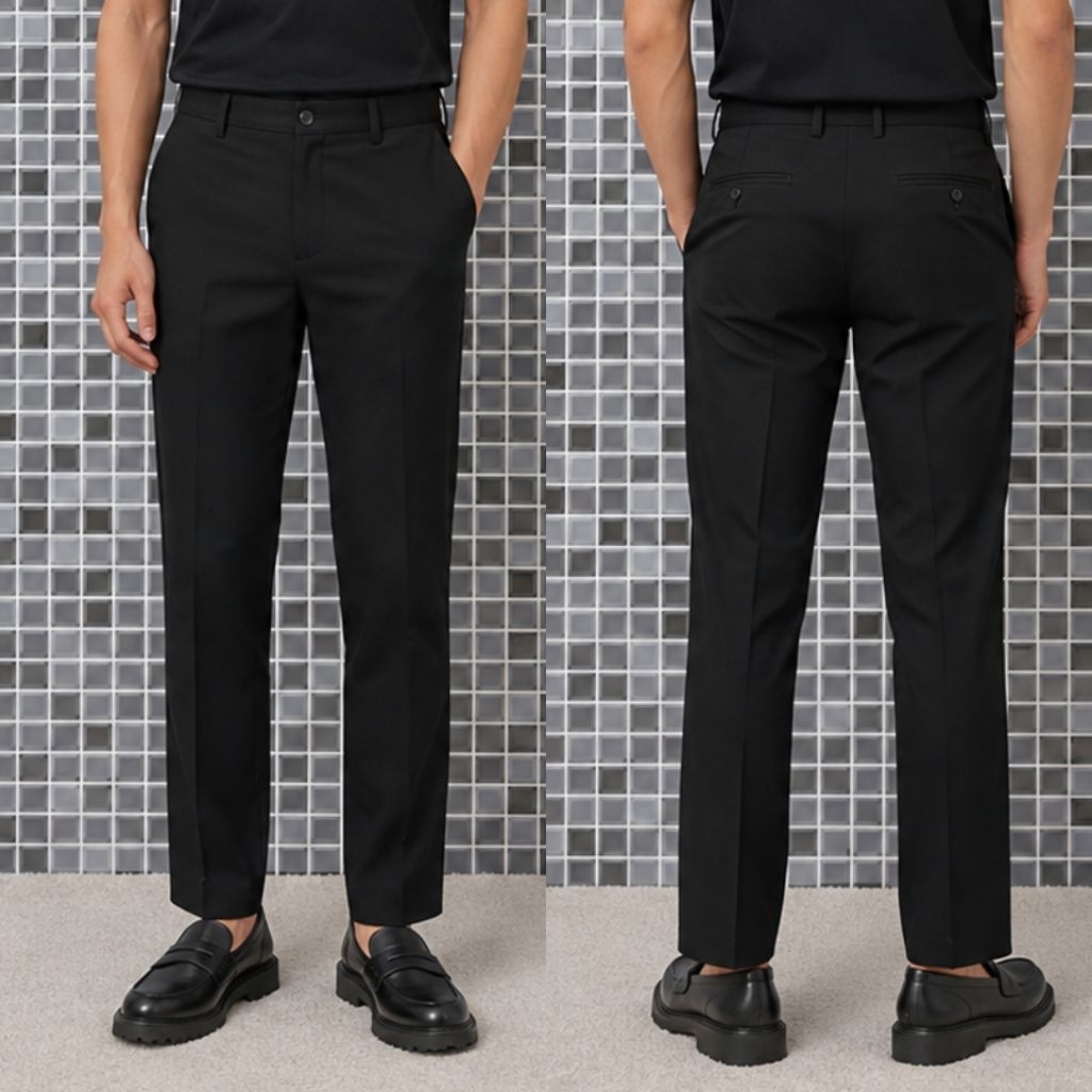 MASSIMO DUTTI MAN SEPATU LEATHER LOAFERS HITAM BARU ASLI ORIGINAL