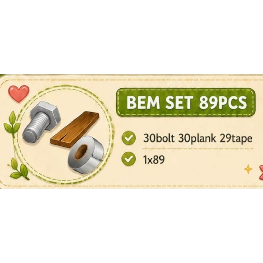 1 set alat upgrade lumbung hay day