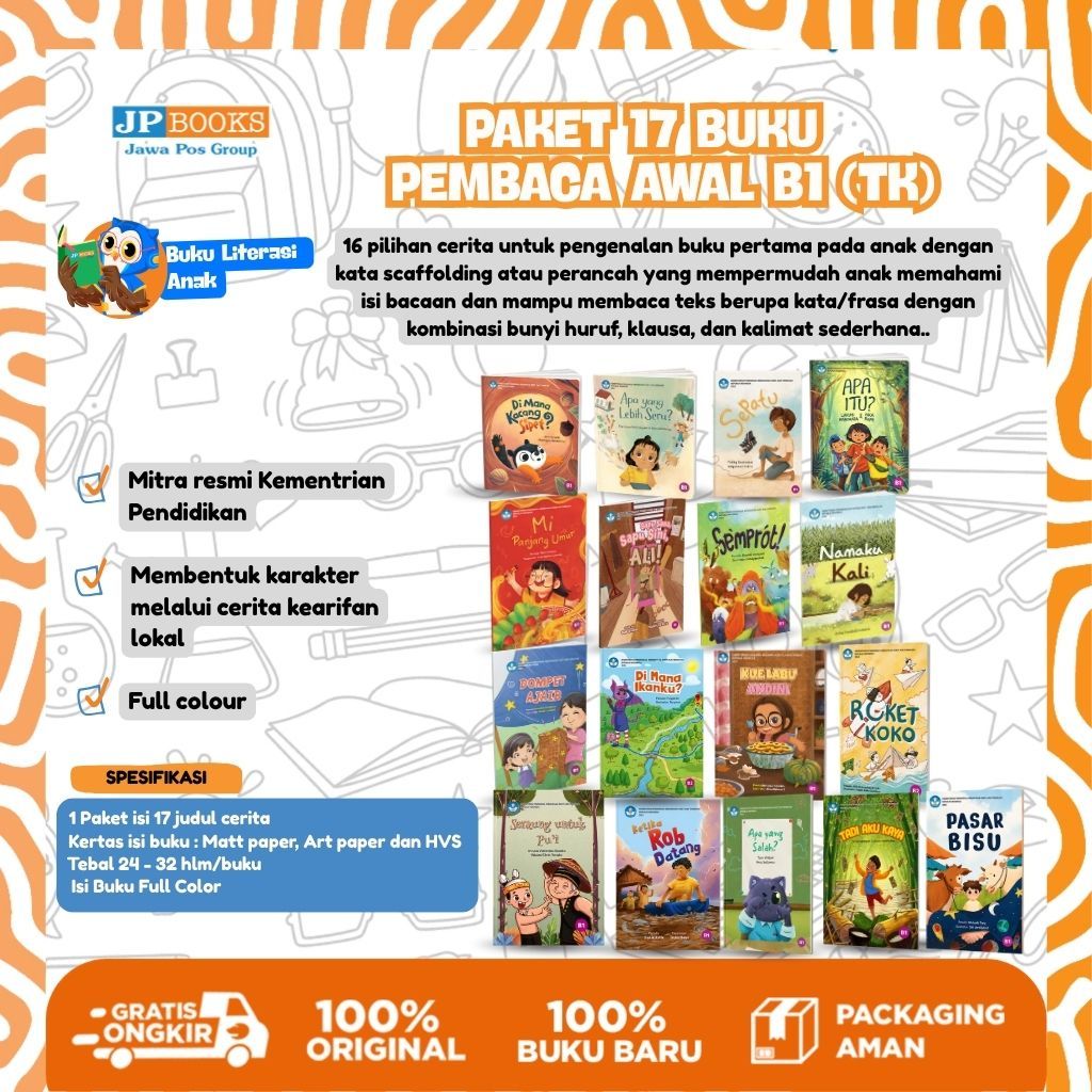 JP Books - Paket Literasi Paud TK B1