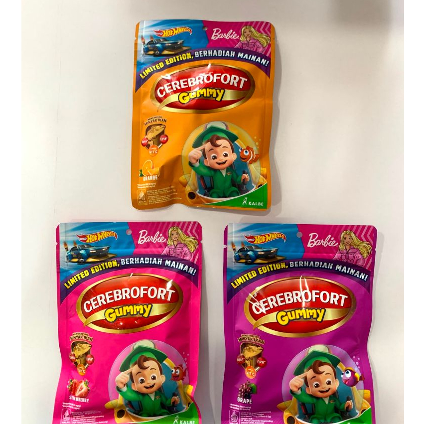 CEREBROFORT MARINE GUMMY 20GR | VITAMIN GUMMY MINYAK IKAN, OMEGA 3, FISH OIL, ANAK PINTAR, DAYA TAHA