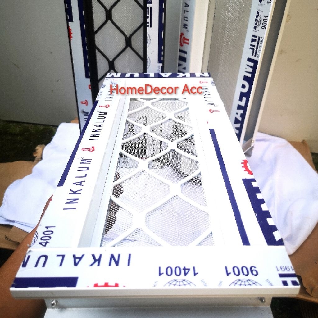 READY SEMUA UKURAN Ventilasi Udara Alumunium 3 inch, Full Aluminium Anti Karat Include Tralis Dan Ka