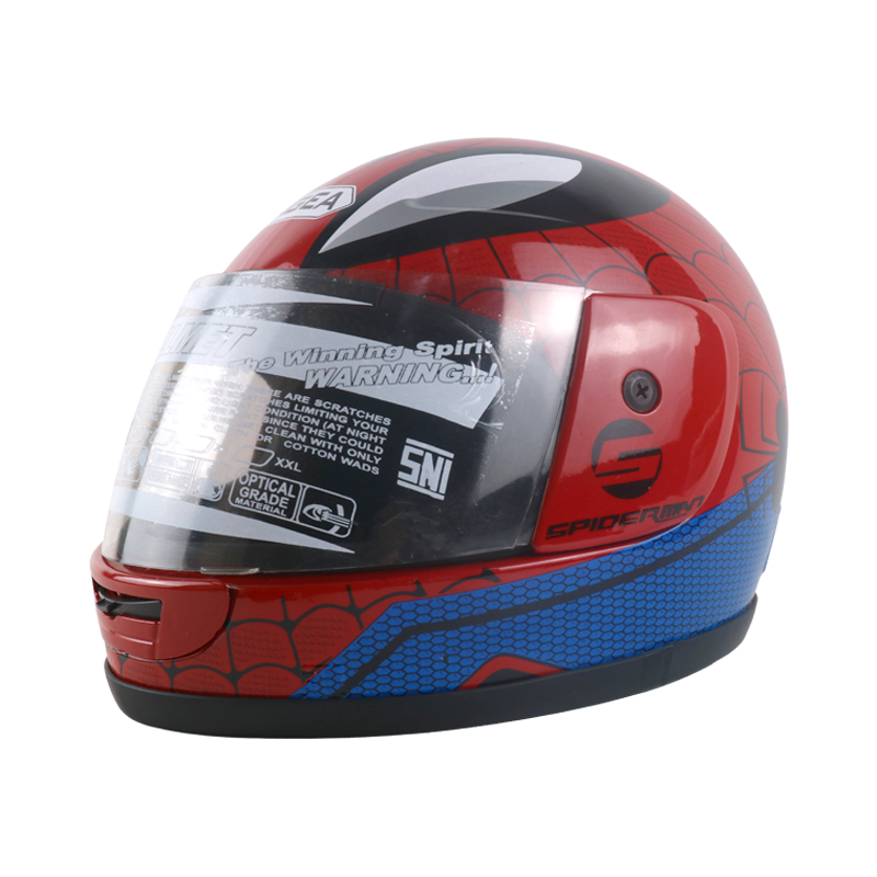 Helm Anak SNI Full Face Retro Motif Marvel