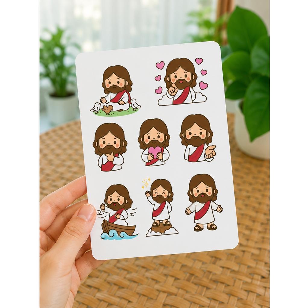 Sticker Kristen Yesus | Jesus Sticker Sheet | A6