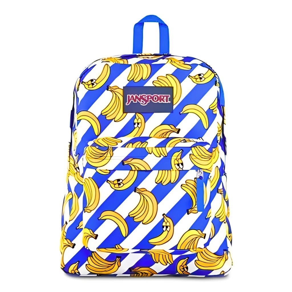 Ransel Sekolah JanSport Banana Original - Kapasitas Besar, Desain Klasik, Tali Dukung Empuk