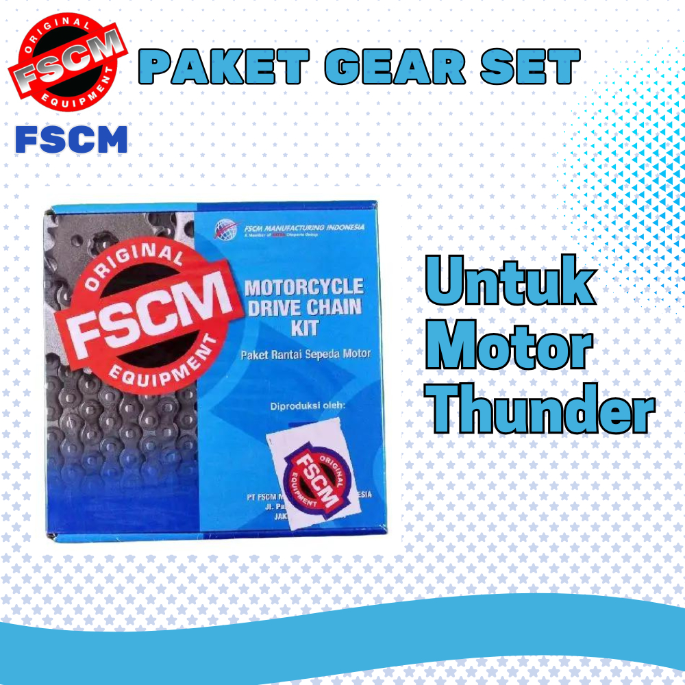 Paket Gear Set Fscm Motor Thunder