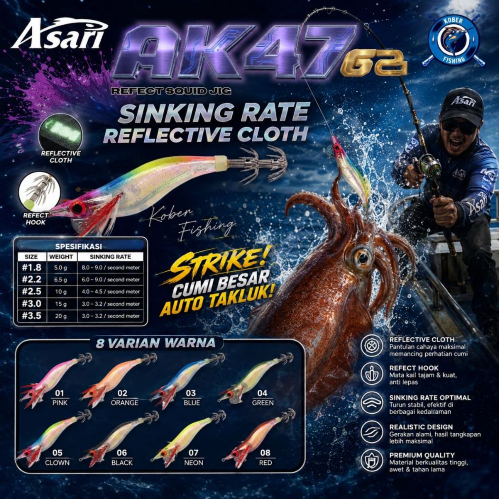 UMPAN CUMI EGING ASARI AK-47 G2 PREMIUM QUALITY