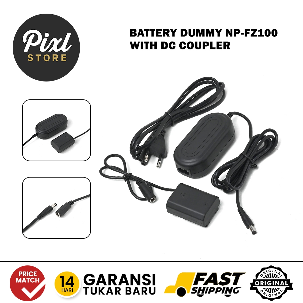 Battery Dummy NP-FZ100 with DC Coupler
