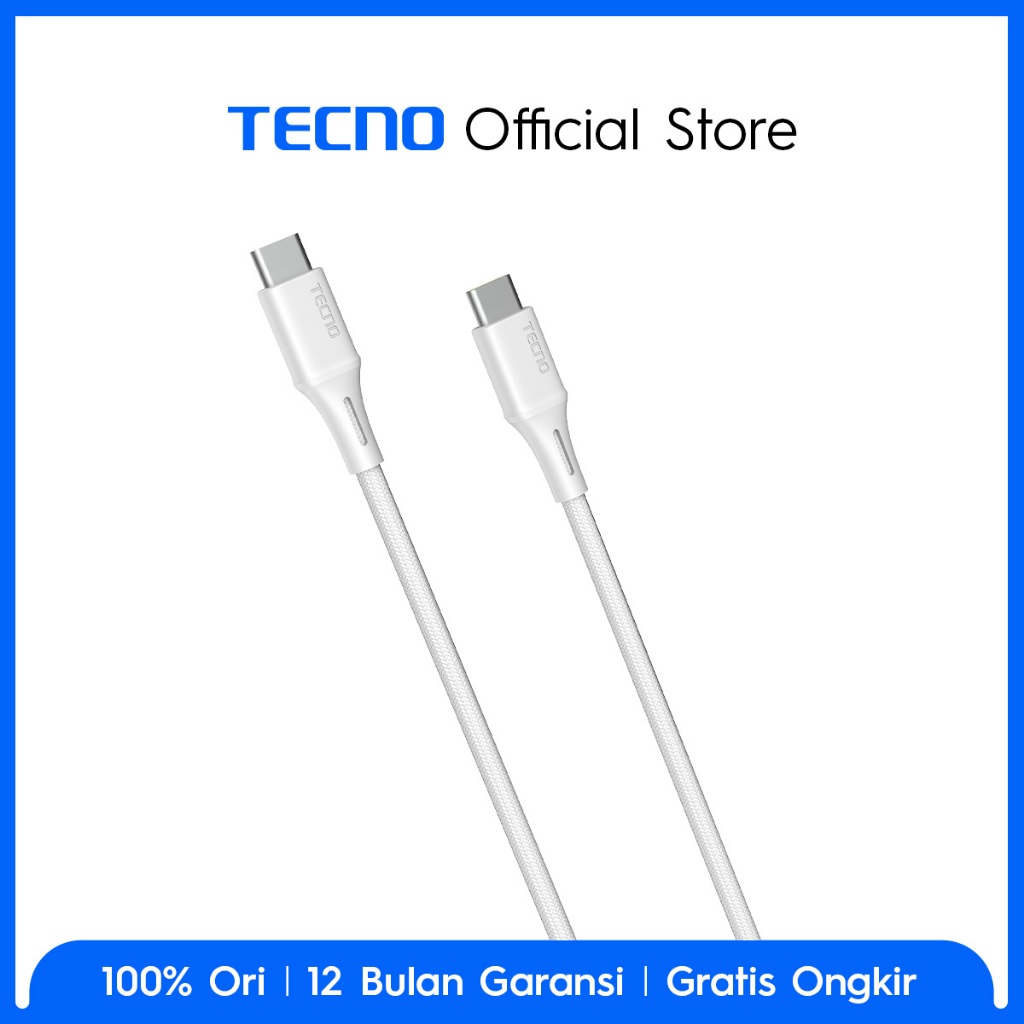 TECNO TCD-CC02 Data Cable USB C to C 65w High Speed Two In One Charging and Data Transfer - Gambar 4