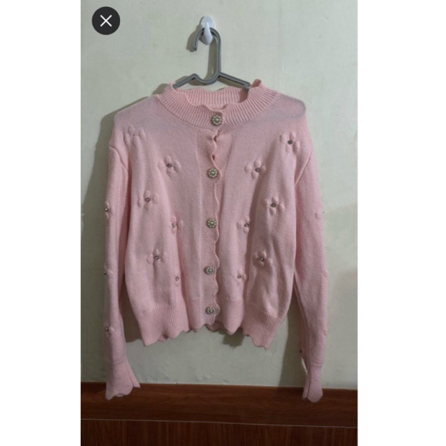 cardigan pink preloved
