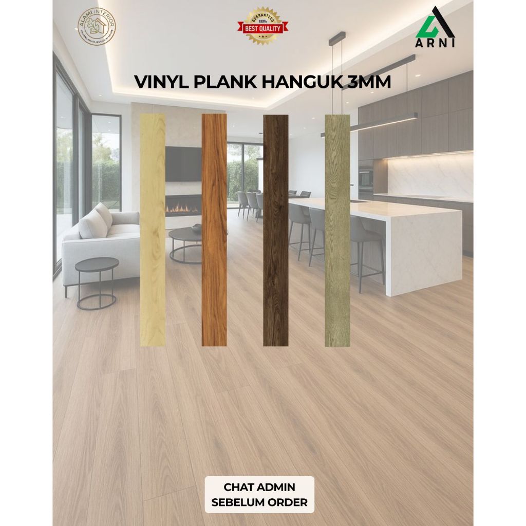 Vinyl Plank Hanguk/Ukuran 3mm/Dekorasi Lantai
