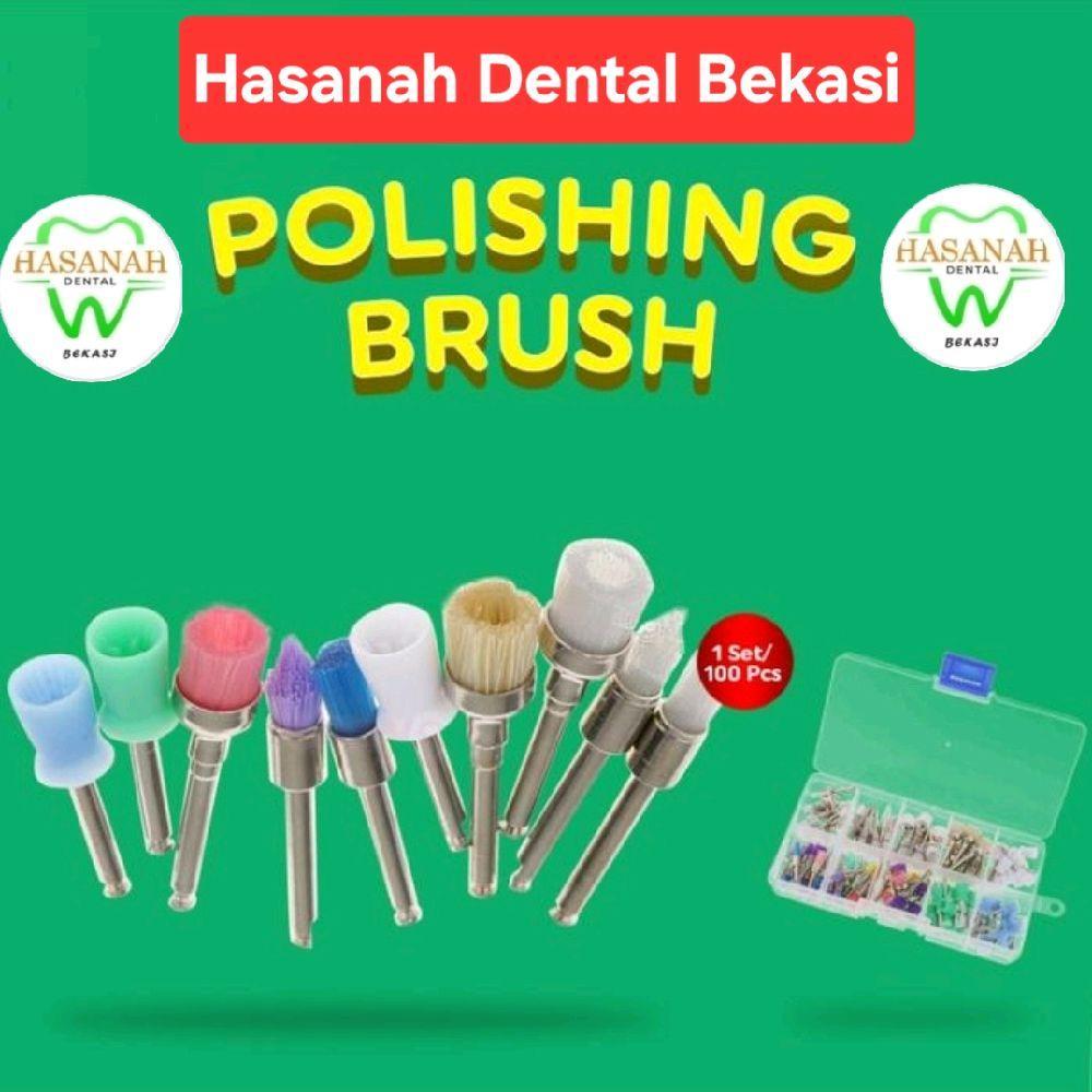 Polishing Brush Set Dental Prophy brush Bur -  Bur Poles Dental