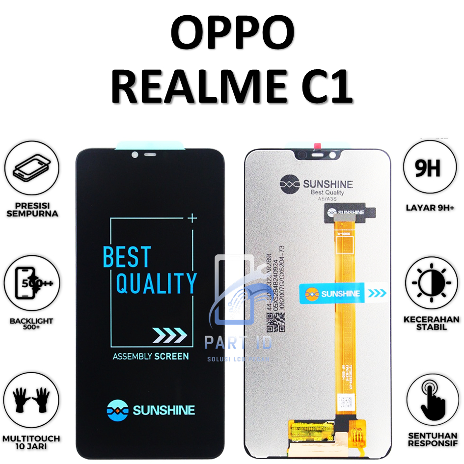 LCD TOUCHSCREEN REALME C1 FULLSET ORIGINAL 100%