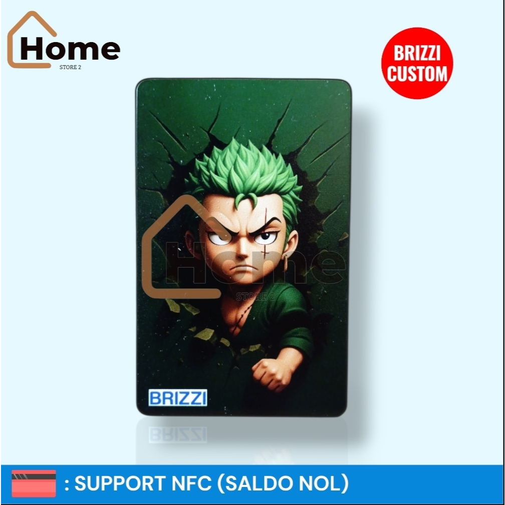 KARTU ETOLL BRI BRIZZI CUSTOM - ZORO CHIBI
