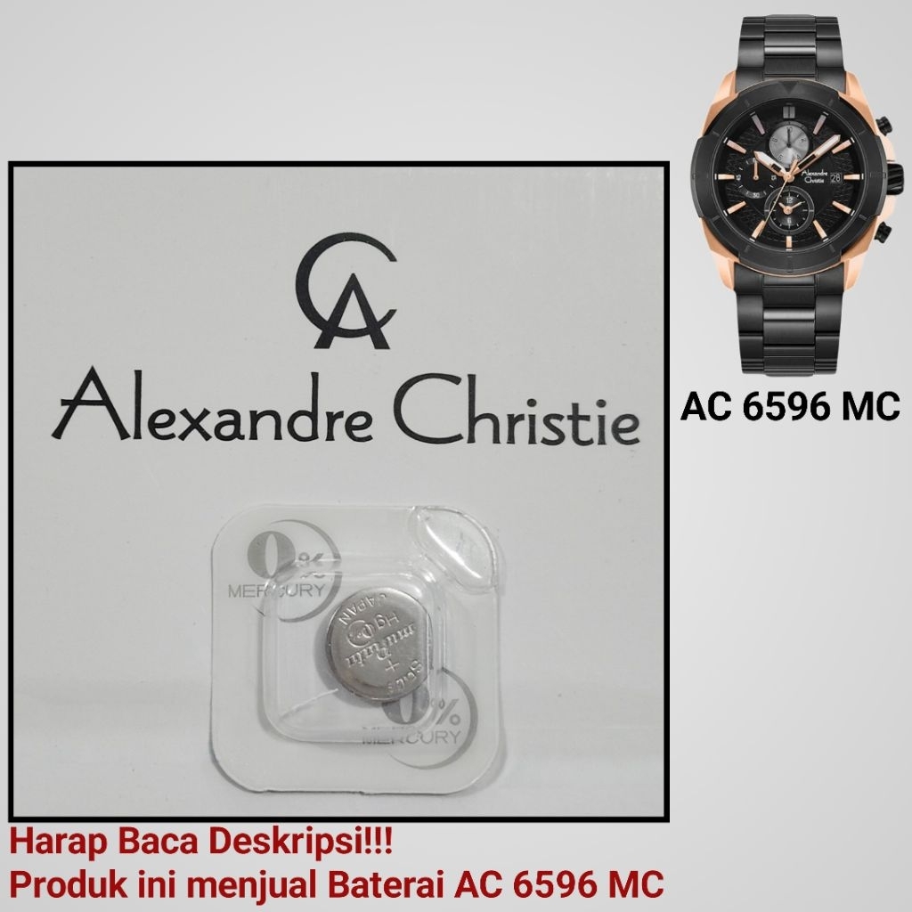 Baterai Jam Tangan Alexandre Christie AC 6596 MC