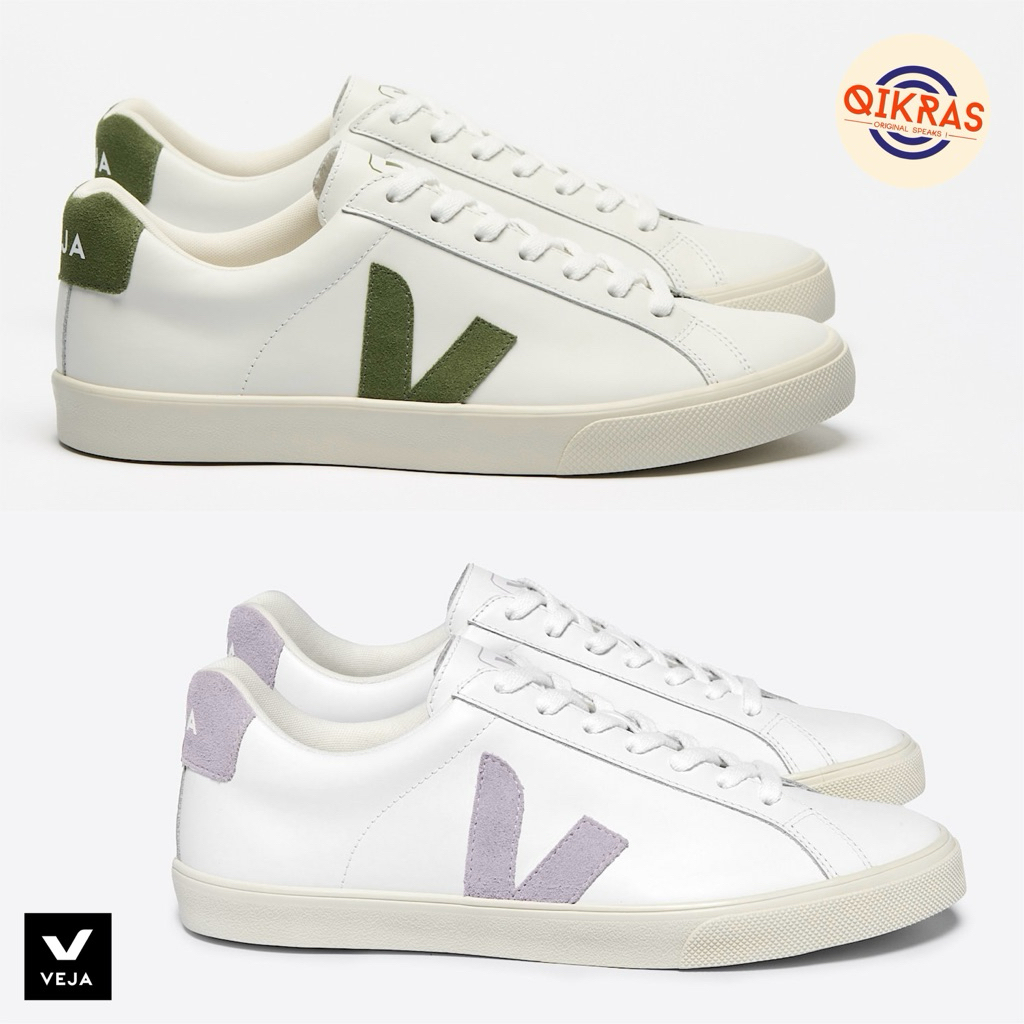Veja Esplar Leather - White Kiwi | Parme