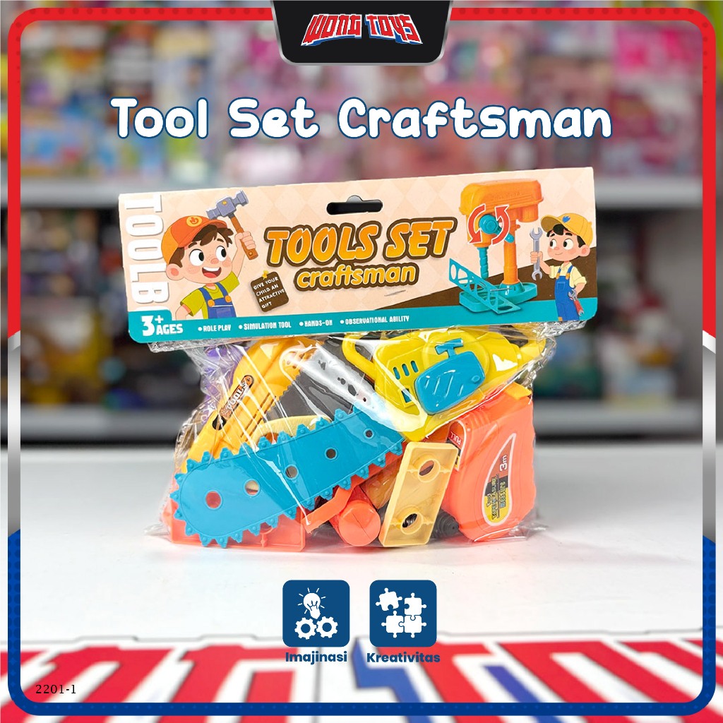 Tool Set Craftsman (2201-1) - Mainan Peran Set Perkakas Tools Set Craftsman