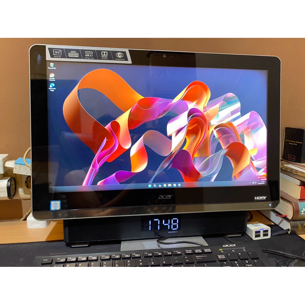 AllinOne Komputer Lengkap ACER Z20 Core i3 -6100U Ram DDR4 8GB SSD 120GB Ramping Laptop tipis