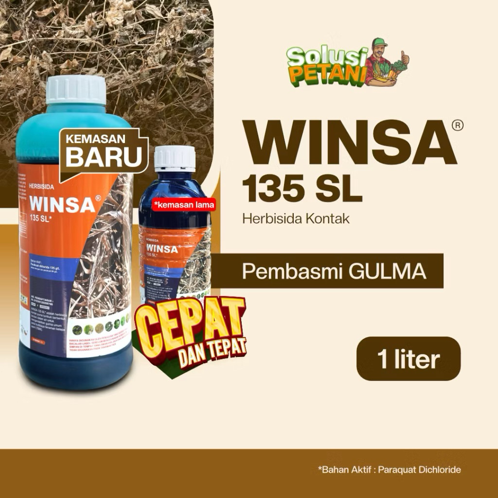 Herbisida Obat Hama Gulma / Rumput Liar "Winsa 135 SL" @ 1 ltr OBAT RUMPUT