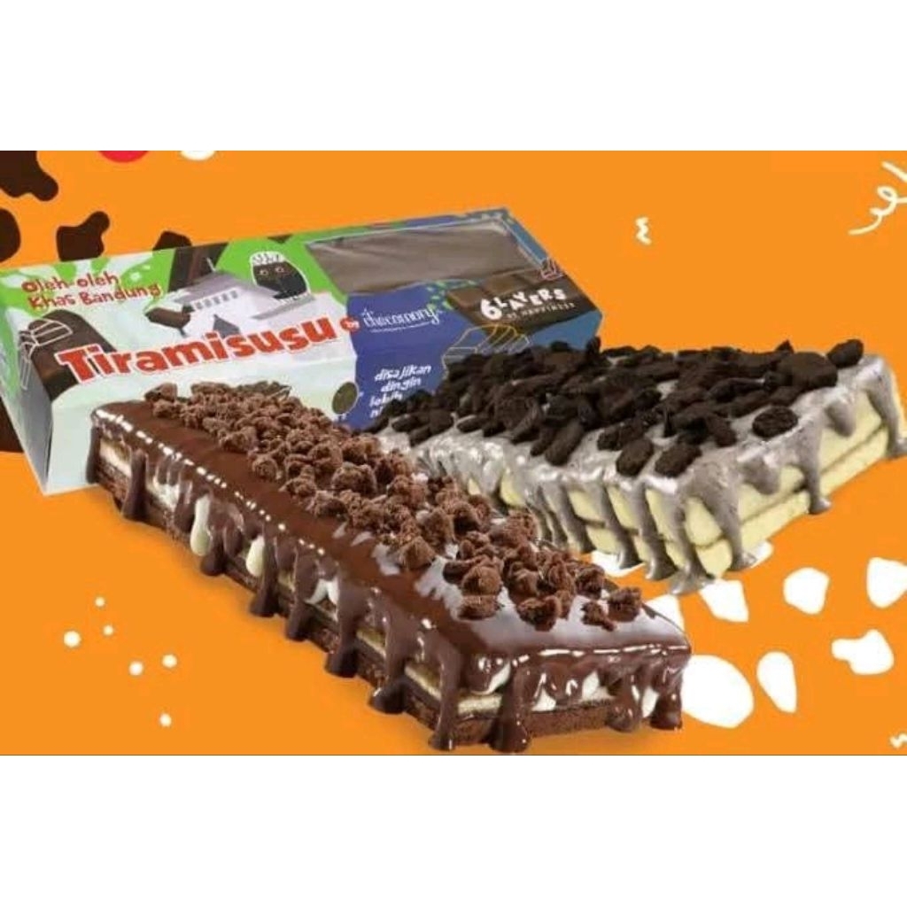 Tiramisu Chocomory Cookies & Cream Regular - Rasa Original & Cookies and Cream ,