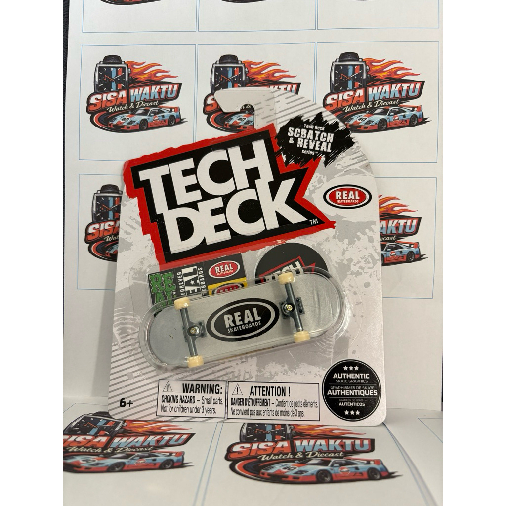 TECH DECK Scratch & Reveal Real Skateboards Rare TECHDECK ORIGINAL Fingerboard mini skateboard BARU 