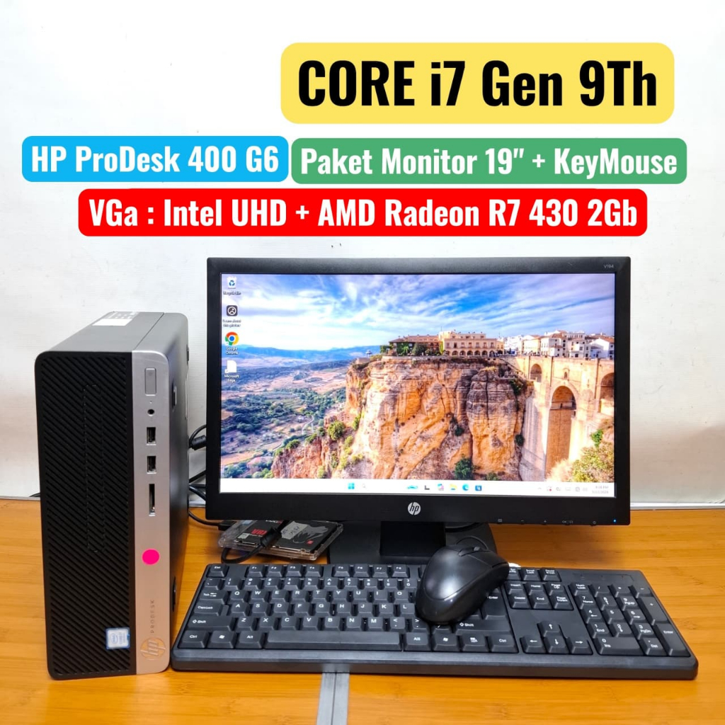 PC Komputer HP PRODESK 400 G6 CORE i7 Cocok Buat Desain
