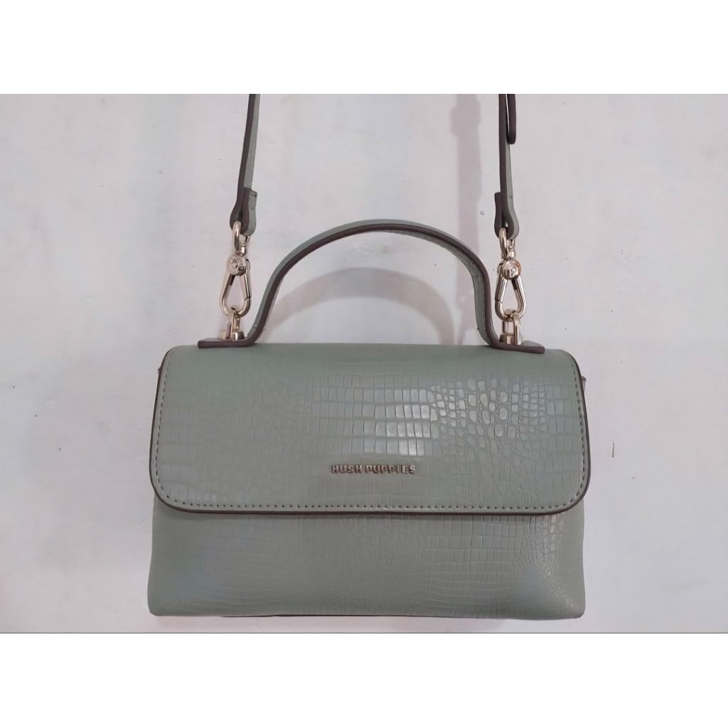 Preloved Tas Hush Puppies Pearlyn Hijau Mint