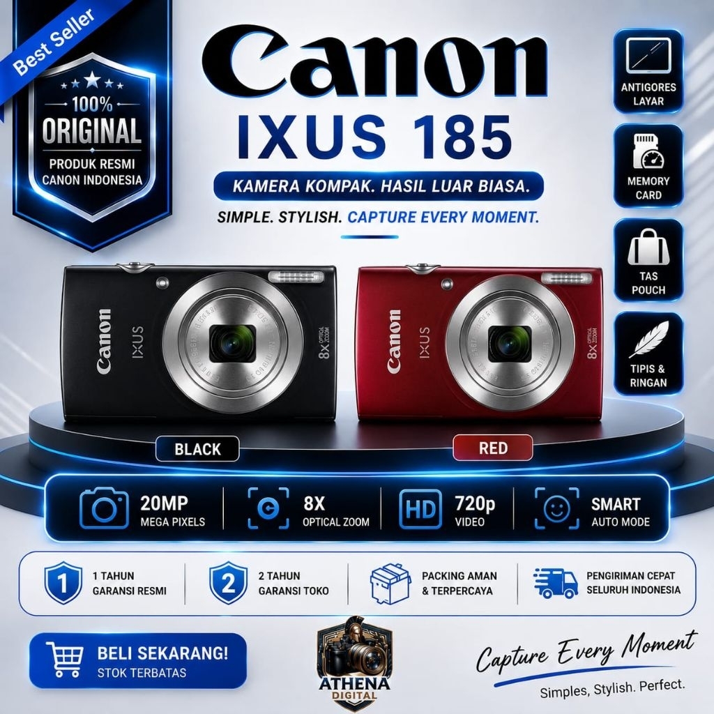 CANON IXUS 185 / CAMERA DIGITAL CANON IXUS 185