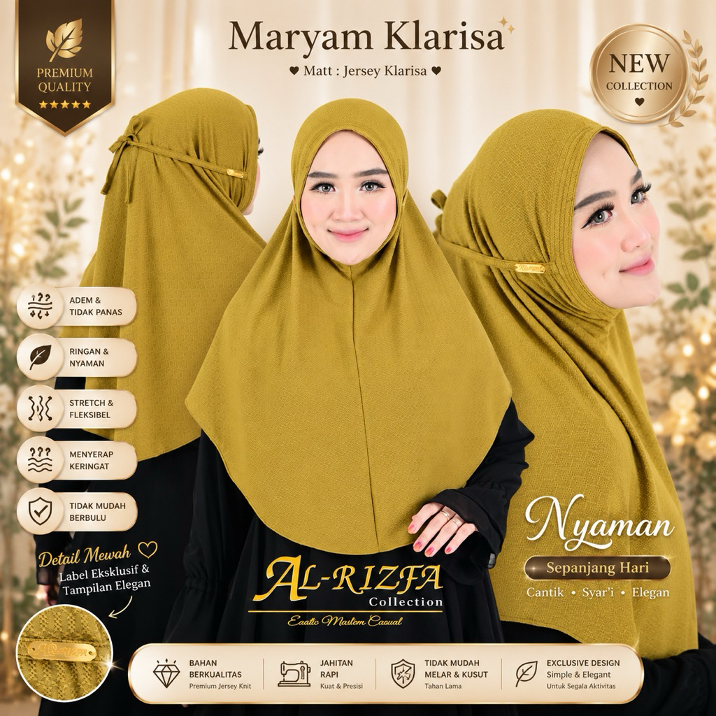 ARRIZFA HIJAB INSTAN MARYAM KLARISA ORI ARRIZFA
