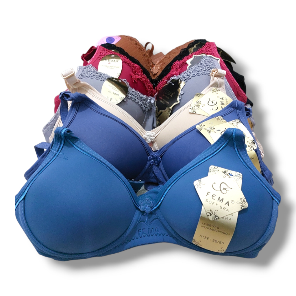 1Pcs Bra wanita Remaja ABG Dewasa/ 1Pcs BH Wanita Remaja ABG Dewasa FEMA Cup A5/ Cup B5