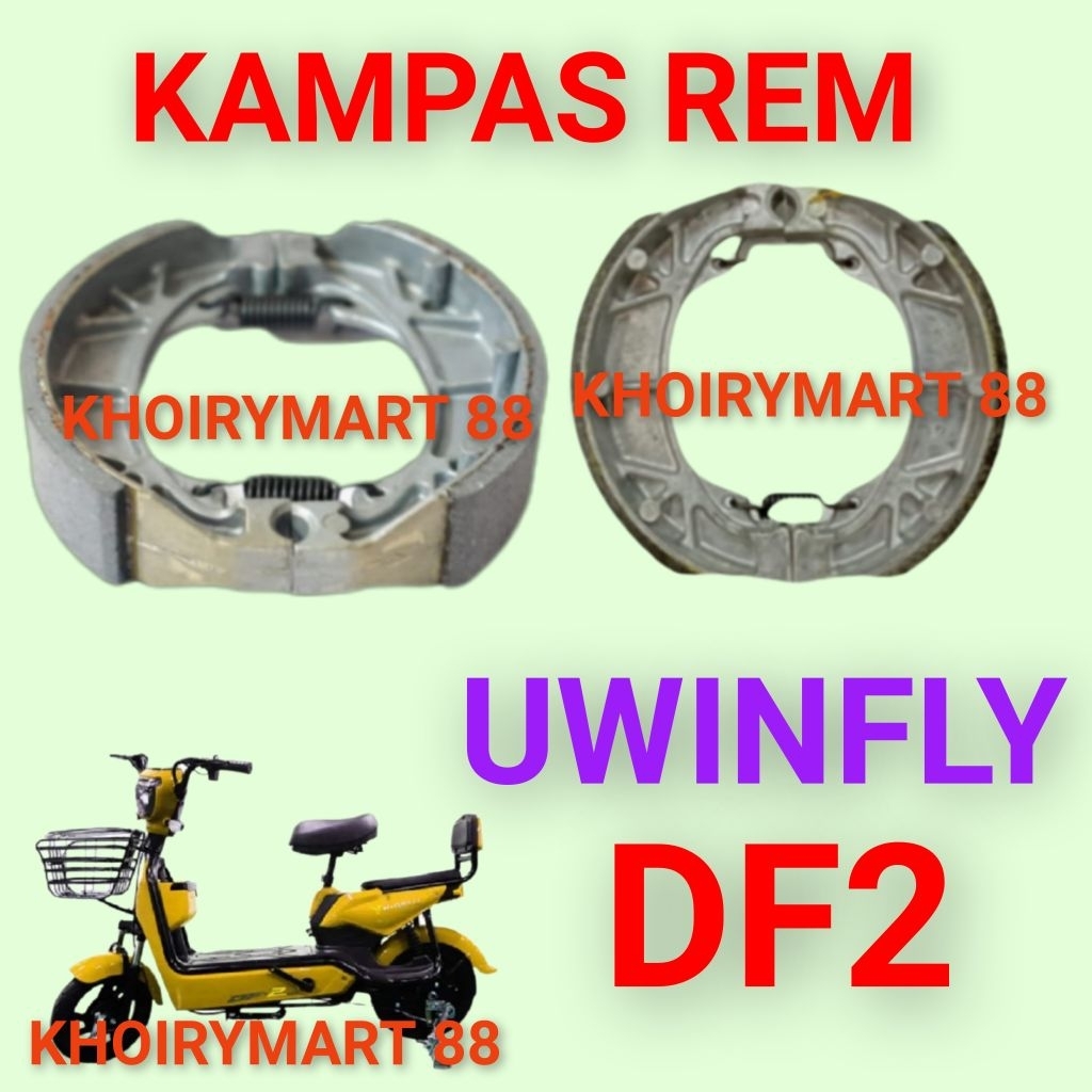 kampas rem uwinfly df2 kampas rem sepeda listrik uwinfly df2