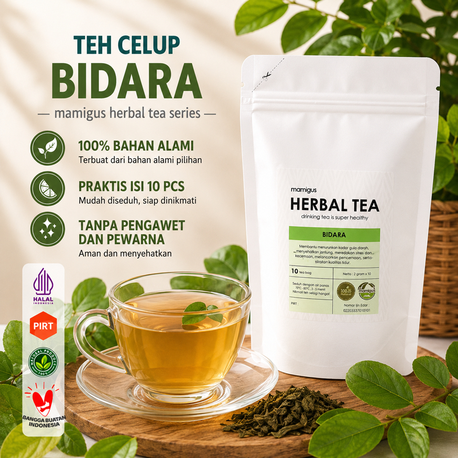 TEH CELUP BIDARA / Teh Bidara / Bidara Leaf Tea / Teh Herbal Alami