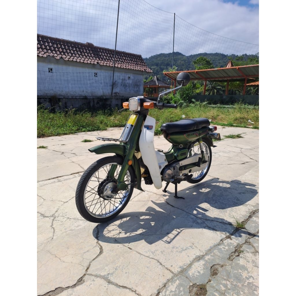 yamaha v80 asli hijau tahun 1979 peralihan plat ae jawa timur  pajak off