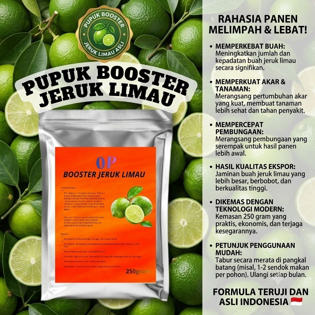 Pupuk Organik Booster Jeruk Limau 250gram