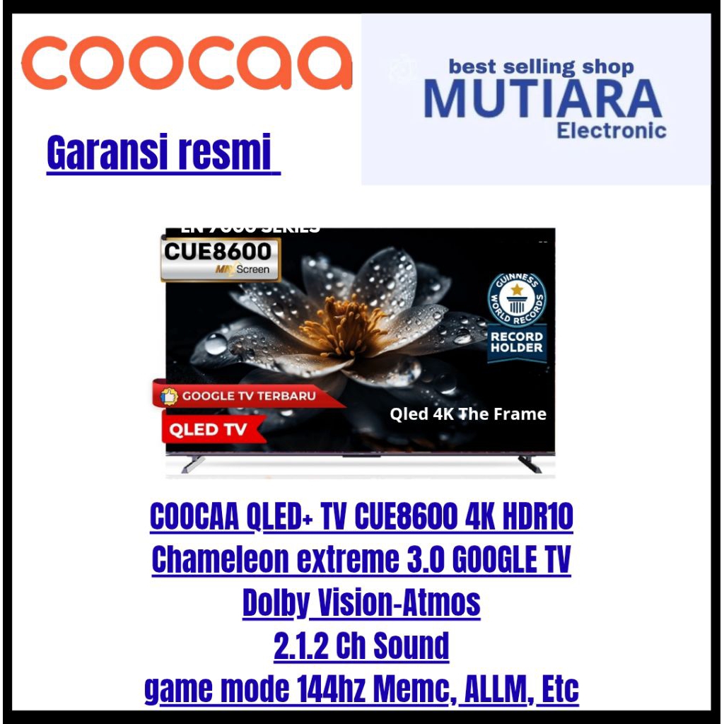 COOCAA 43CUE8600 4K GOOGLE TV 43 inch