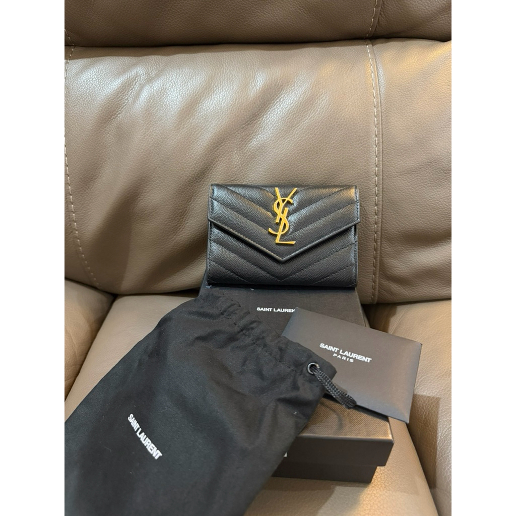 YSL St. Laurent Wallet Black