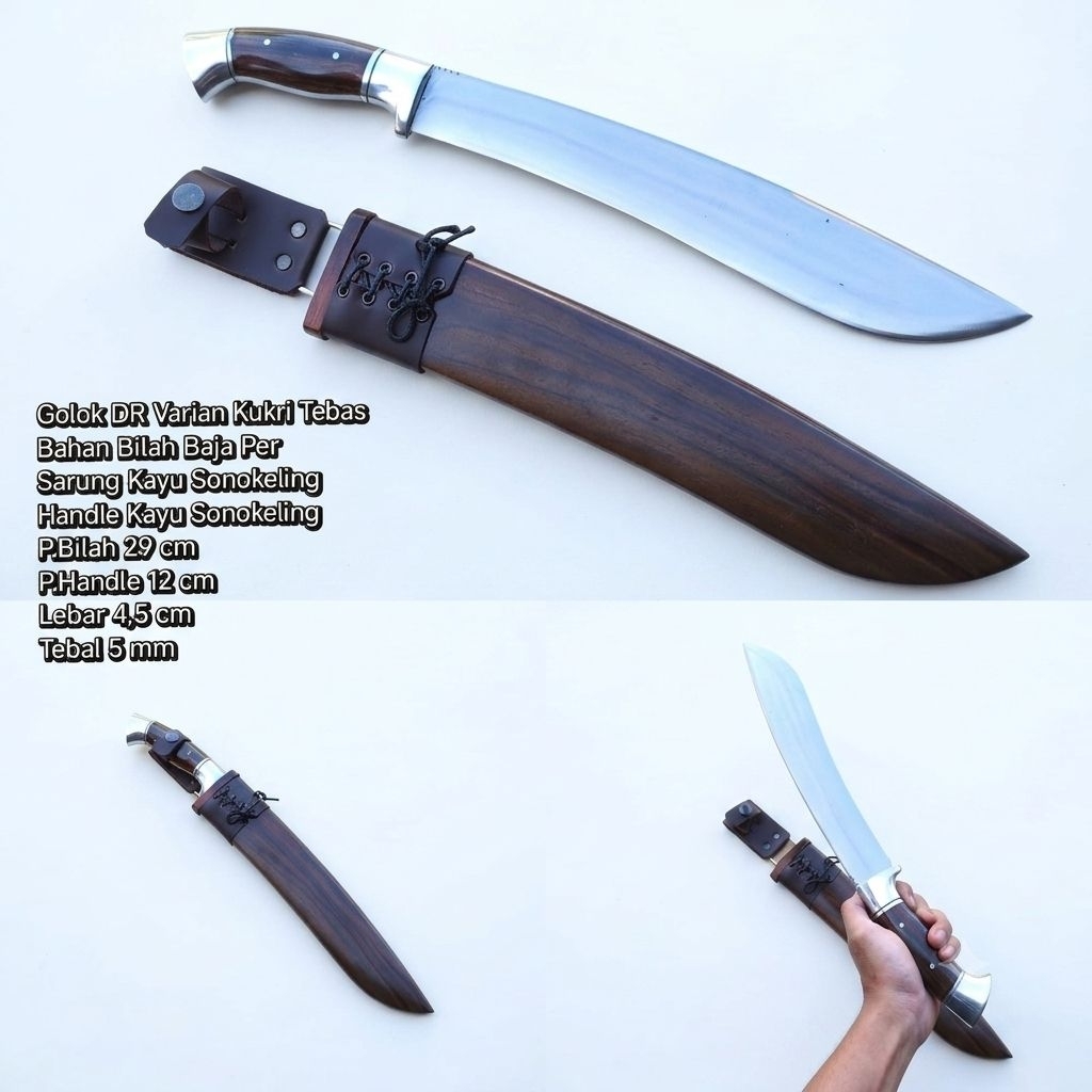 GOLOK BERKEBUN KUKRI DURALIUM PREMIUM