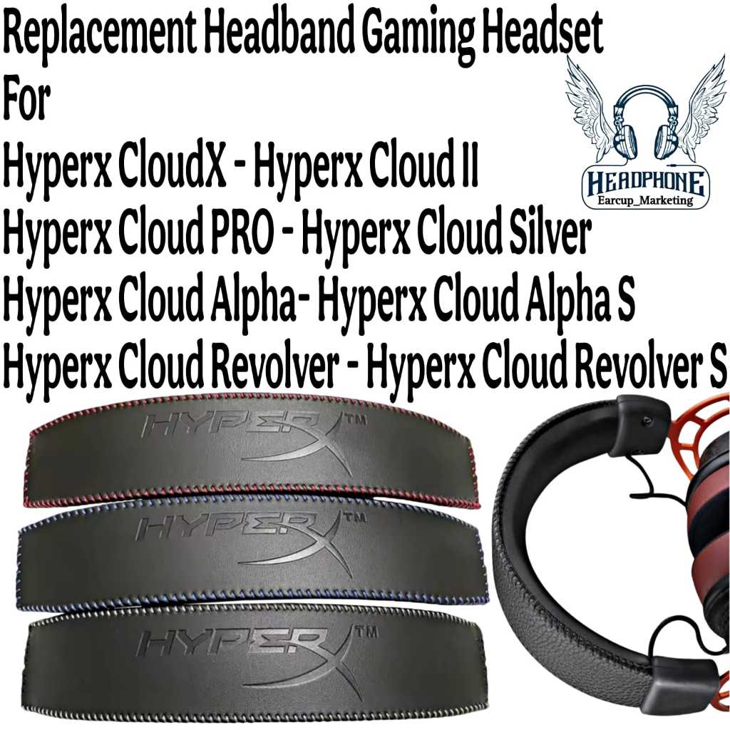 Replacement Penganti Headband Hyperx - Cloud Revolver - Cloud Revolver S - Cloud Alpha S - Cloud Alp