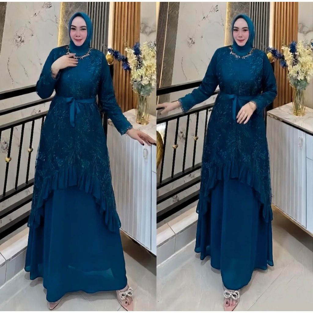 Silvana Dress - Gamis Jumbo Gamis Cerutii Premium Brrukatt Burgundyy Gamis 2025 Gamis Lebaran Wanita