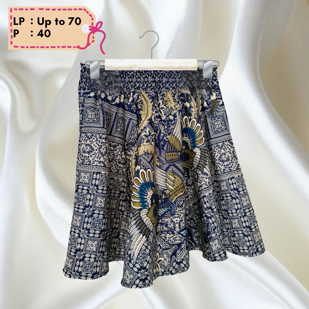 Rok Batik Anak Bahan Satin