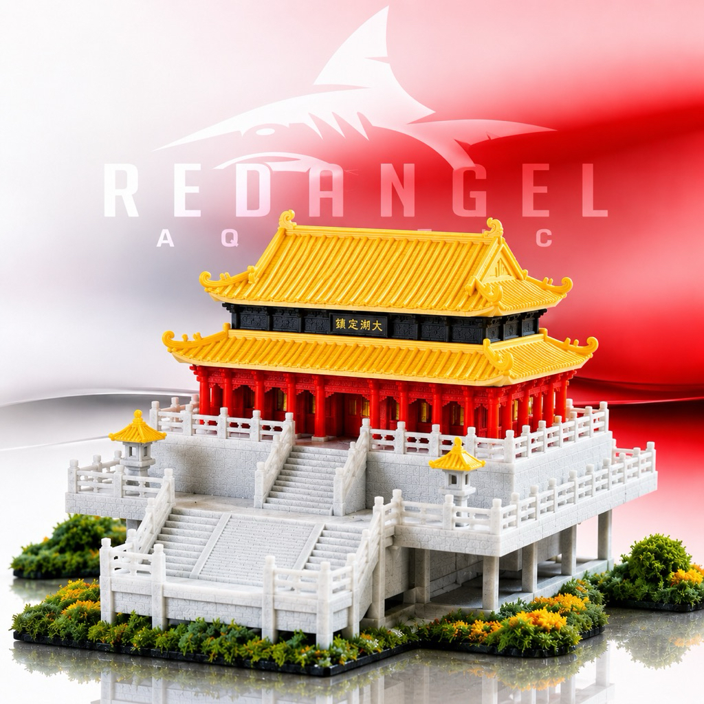 MINIATUR ISTANA GOLD HIASAN AQUARIUM DIORAMA AQUASCAPE PALUDARIUM