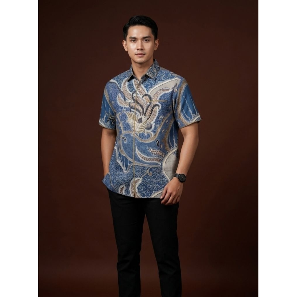 Batik Cantiew Exclusive - ADIRAGA | Batik pria premium sutra ATBM  mewah bordir smock mewah |atik pr