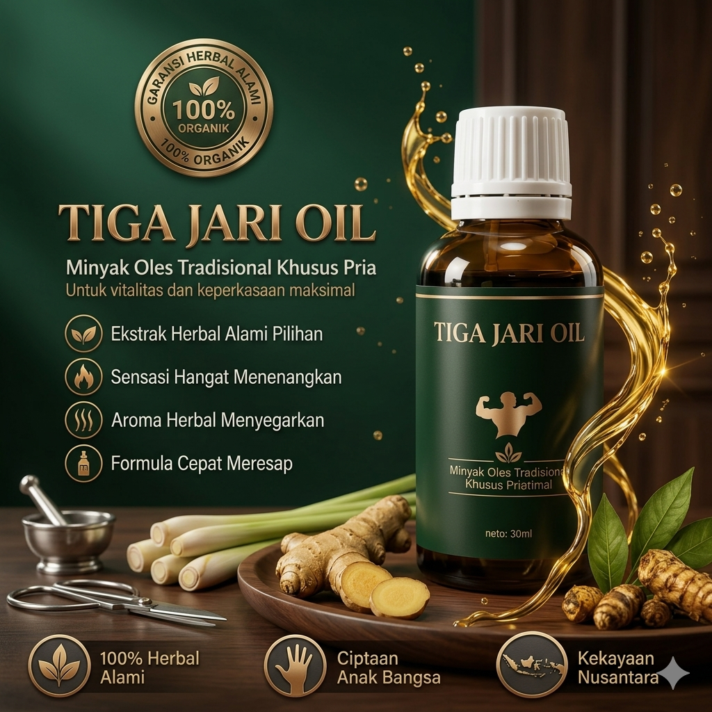 COD TIGA JARI OIL obat tradisional daun bungkus asli papua 100% ORIGINAL BPOM