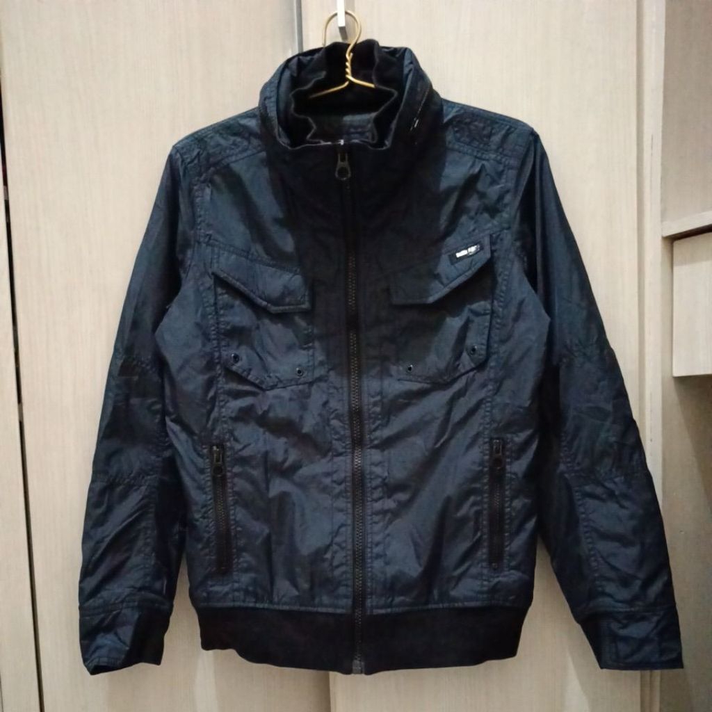 Jacket Buckaroo Jeans Gembul Navy / Jaket Motor Cowok Keren